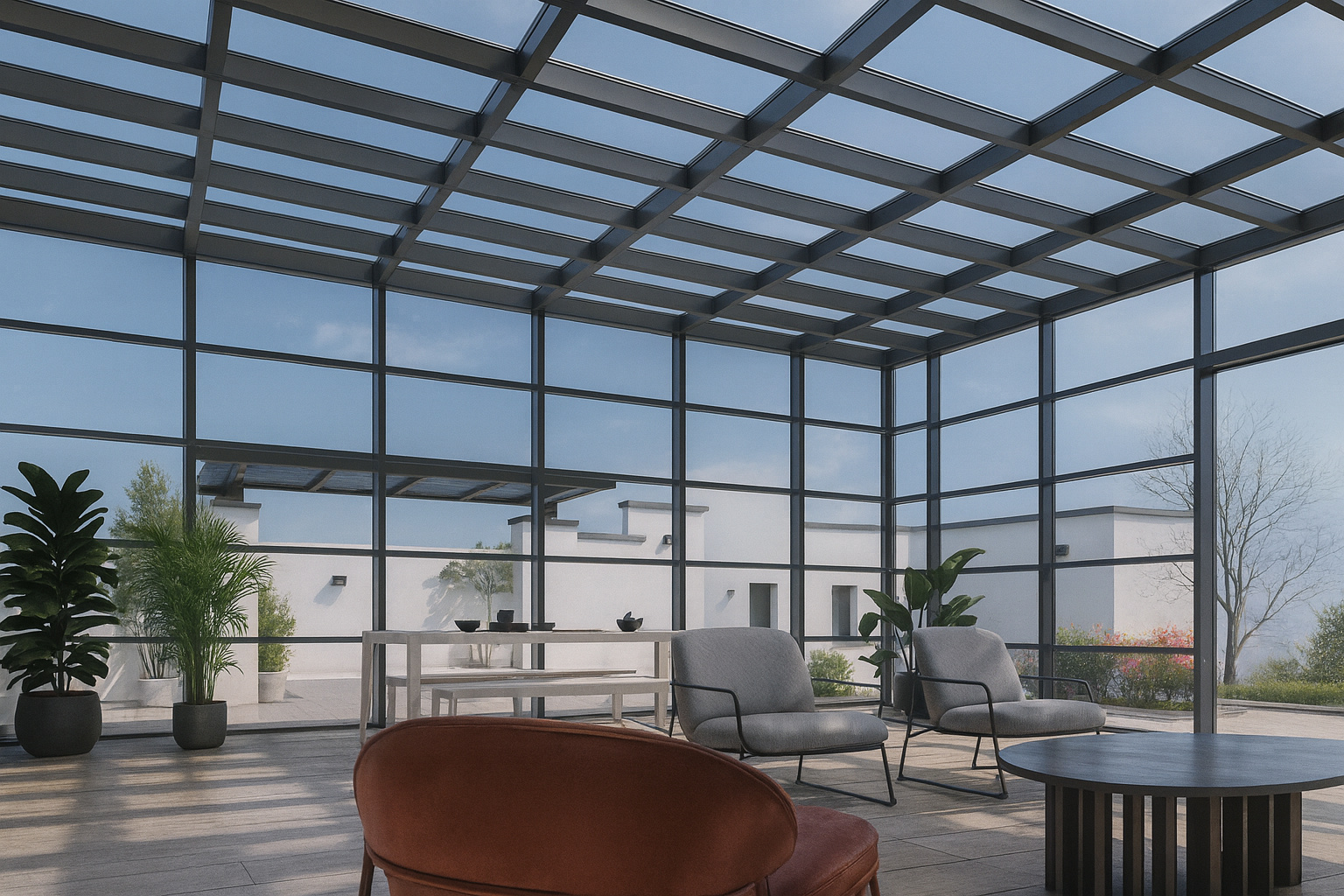 Vetro fotovoltaico trasparente